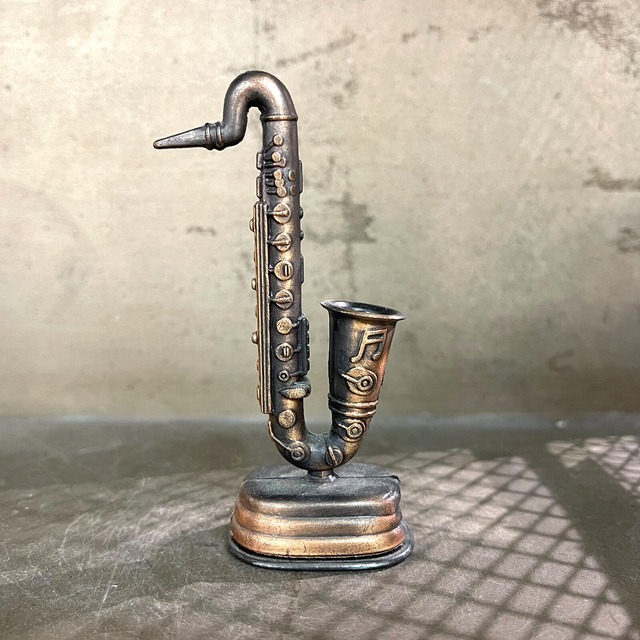 アンティークシャープナー　サックス　鉛筆削り