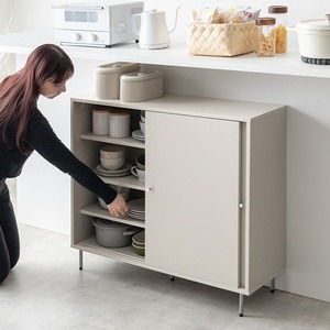 引き戸キャビネット 幅90cm