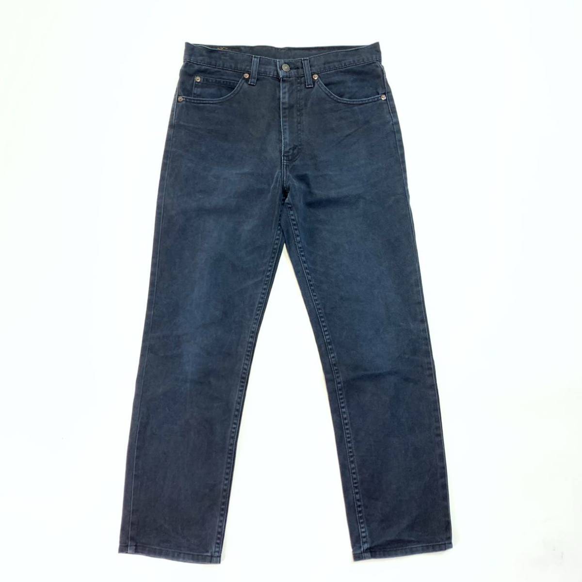 6044 Levi's リーバイス 606? ブラックデニムパンツ 両ポケタブ W32