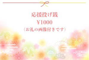 応援投げ銭 ￥1000