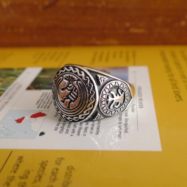 kokopelli ring2 silver925