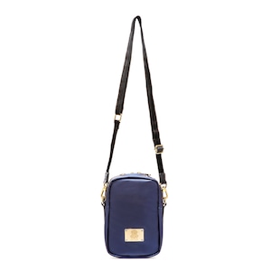 【NAVY】SW CROSSBODY BAG L／クロスボディバッグ（ゴールドプレート）