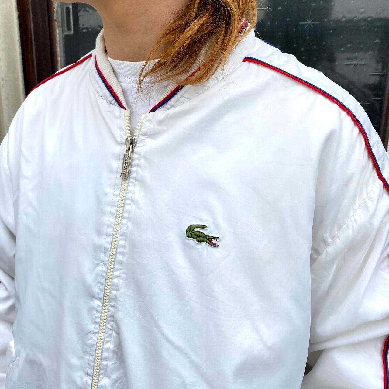 70年代 フランス製 LACOSTE フレンチラコステ ポリエステルブルゾン