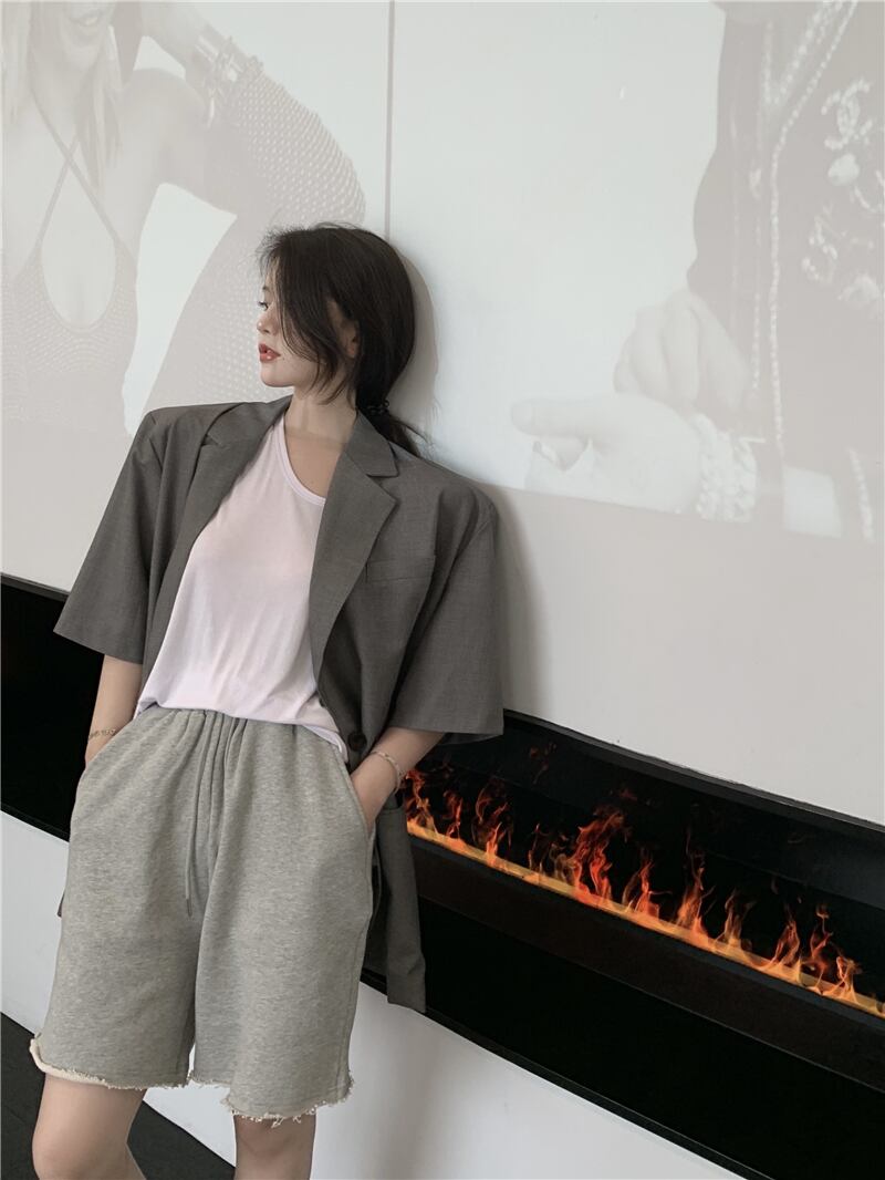 薄手カジュアルジャケット レディースサマートップス 夏物 ブラックストロベリース46790255769