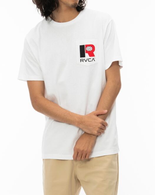 RVCA (ルーカ) LOGISTICS Tシャツ 半袖 WHT (ホワイト) BC041274