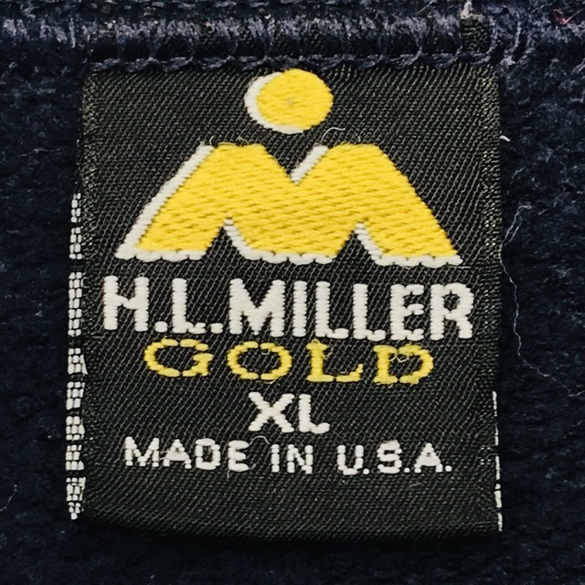 H.L.MILLER GOLD ミラー 90年代 USA製 WELLESLEY ISLAND, NY ウルフ柄