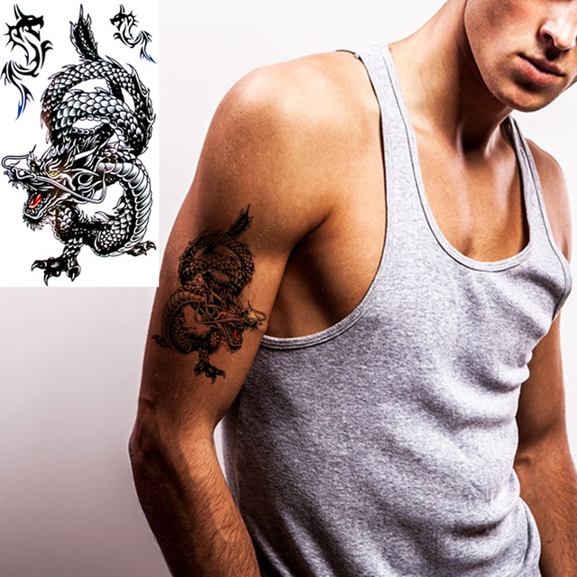 超リアル タトゥーシール 龍 ドラゴン 竜 双竜 取り付け簡単 ボディ 腕 足のワンポイントのオシャレに 防水 ボディアート ちゅらネット にふぇーでーびる 超リアル タトゥーシール 龍 ドラゴン 竜 双竜 取り付け簡単 ボディ 腕 足のワンポイントのオシャレに 防水 ボディアート ちゅらネット にふぇーでーびる