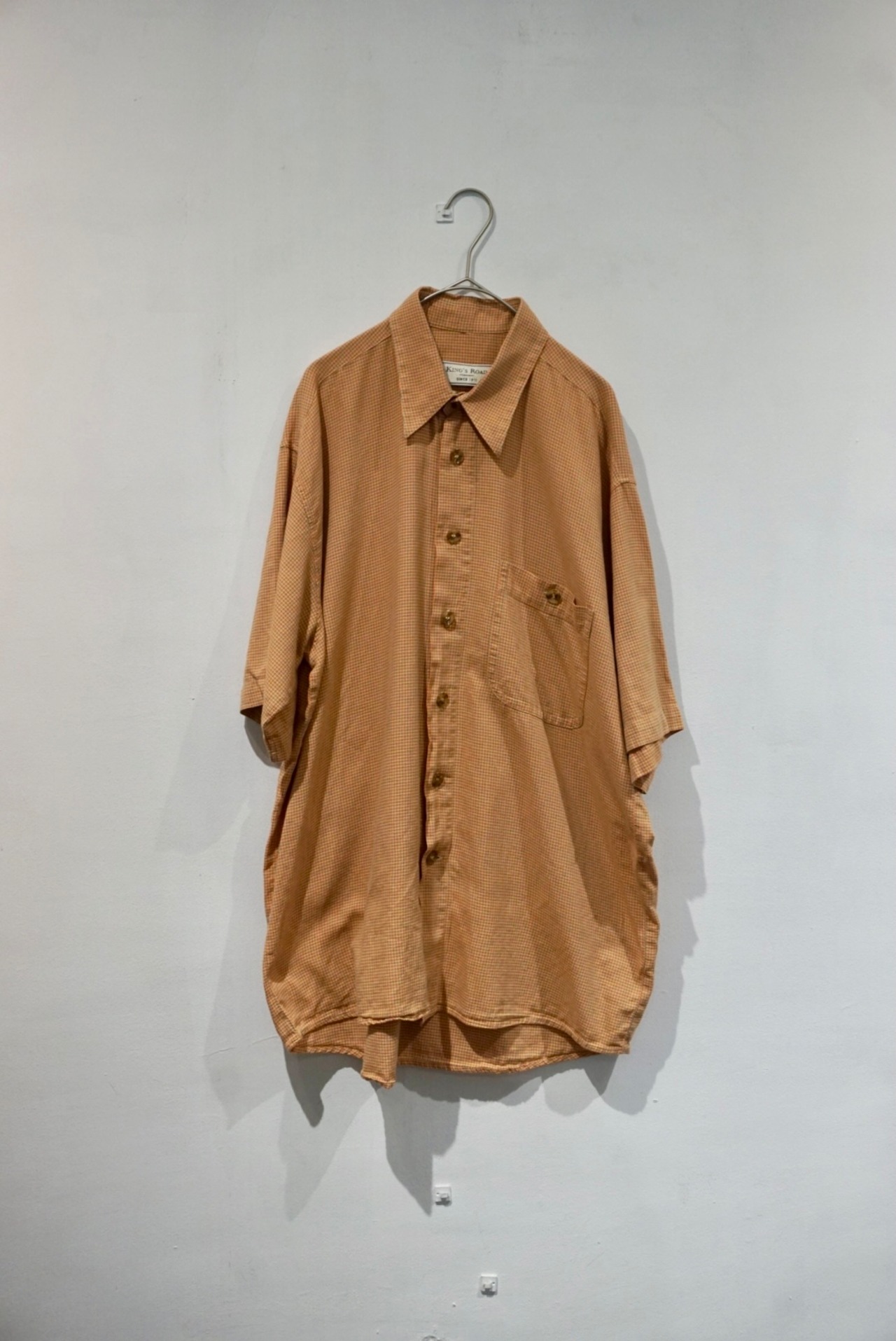 cotton plaid s/s shirt