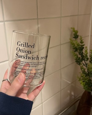 【即納】letteringストレートglass