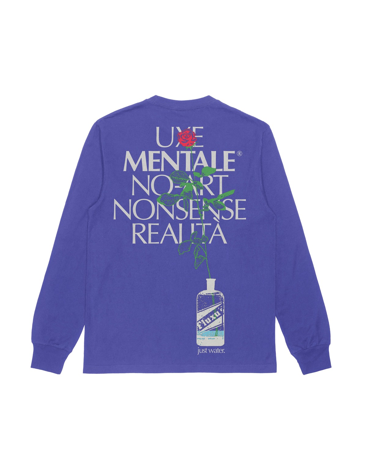 Uxe Mentale - THE INCONSEQUENTIAL Standard Fit LS Tee - Washed Sapphire ...