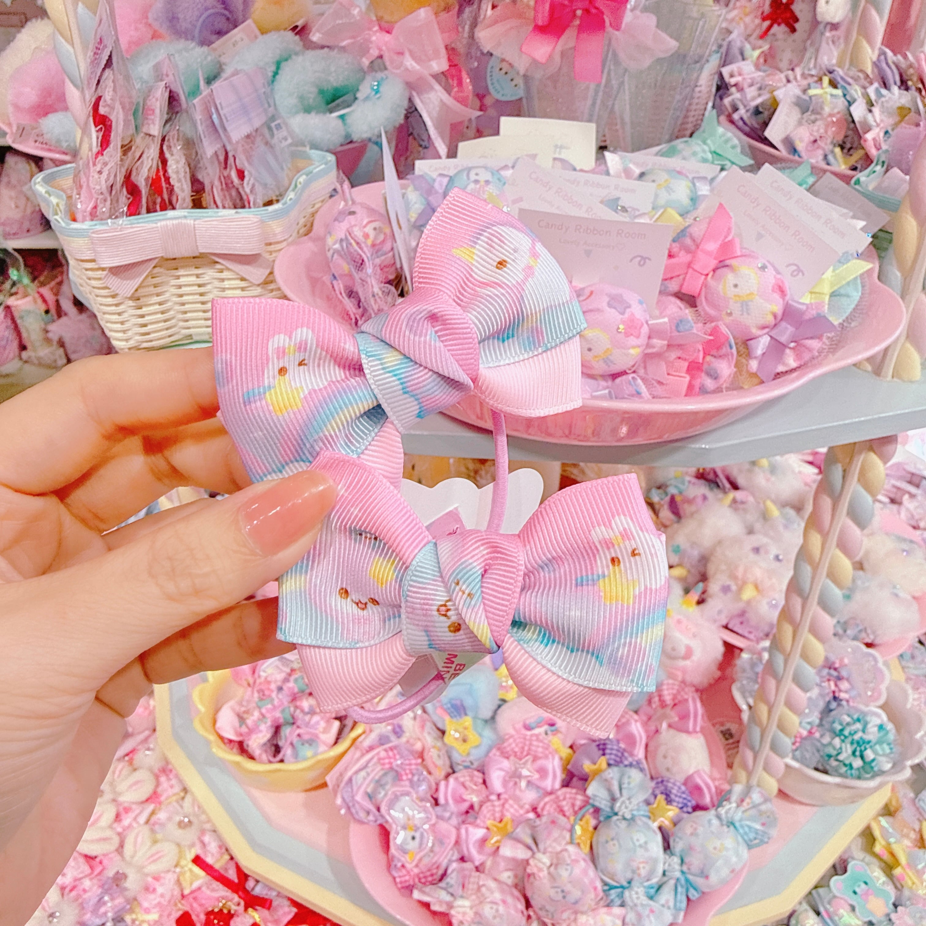 【K6】87-7シンプルツインヘアゴム