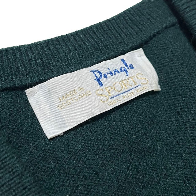 【英国製】Pringle Vネックセーター Mサイズ