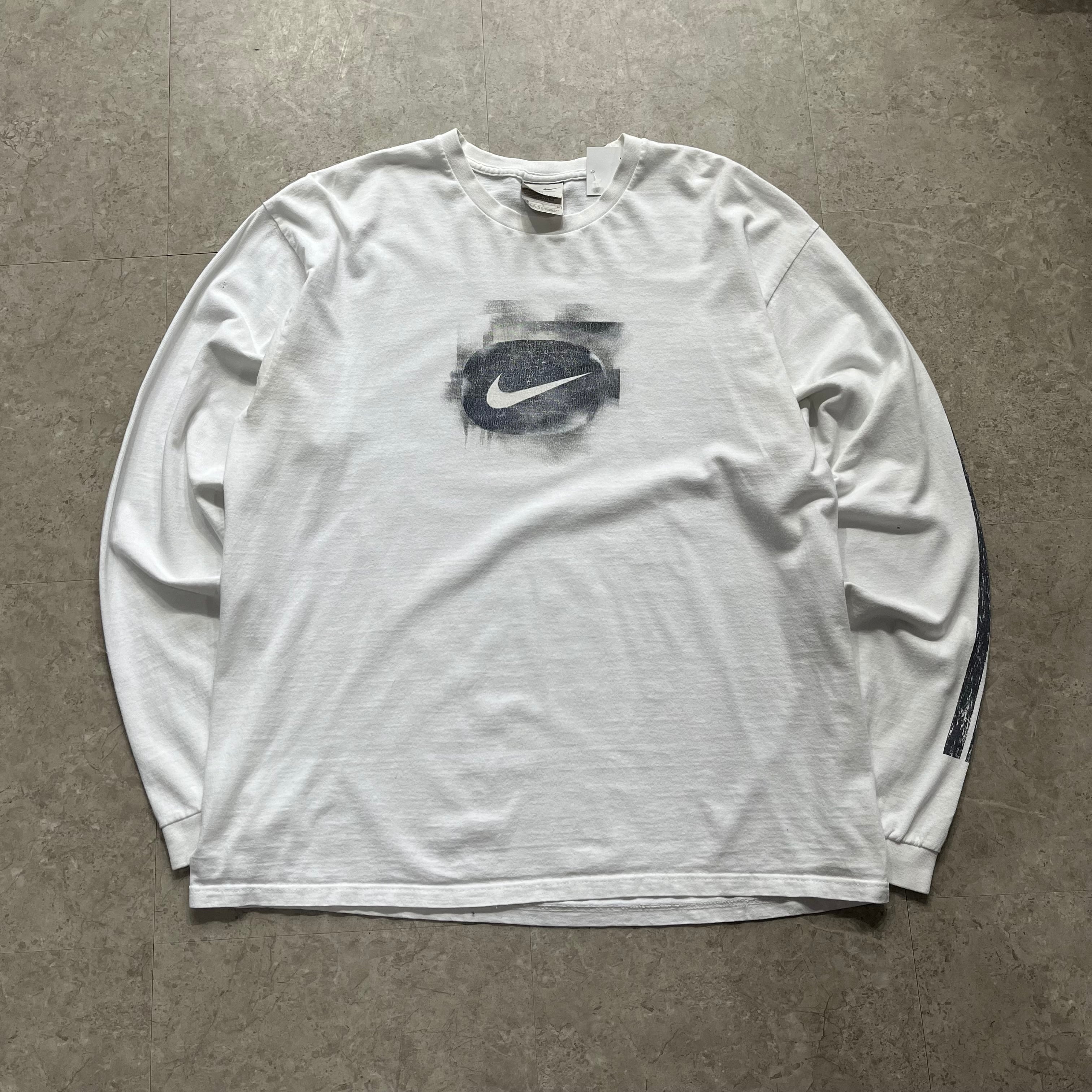 00s NIKE swoosh print L/S T-shirt