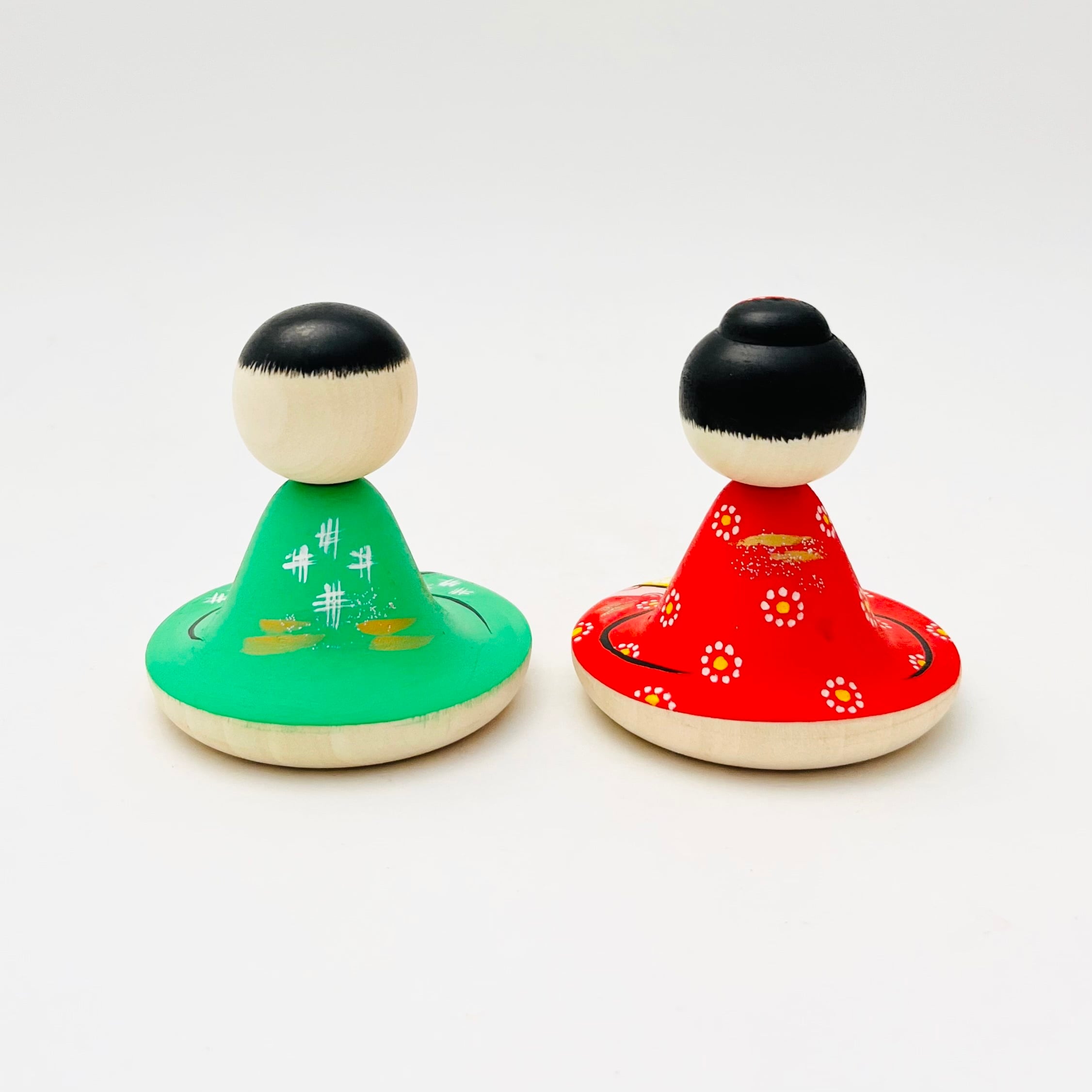 復刻 昭和の雛こけし（小ペア）描彩／笹原綾工人