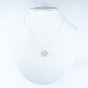 White sapphire necklace YG