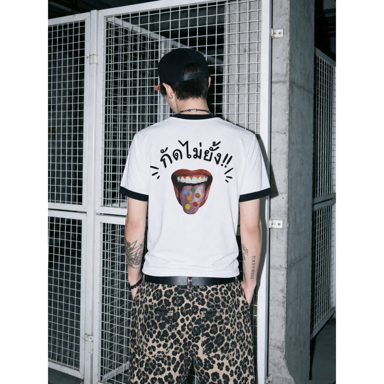 WSHOT Original Vintage Tongue Graphic Ringer Tee WS166