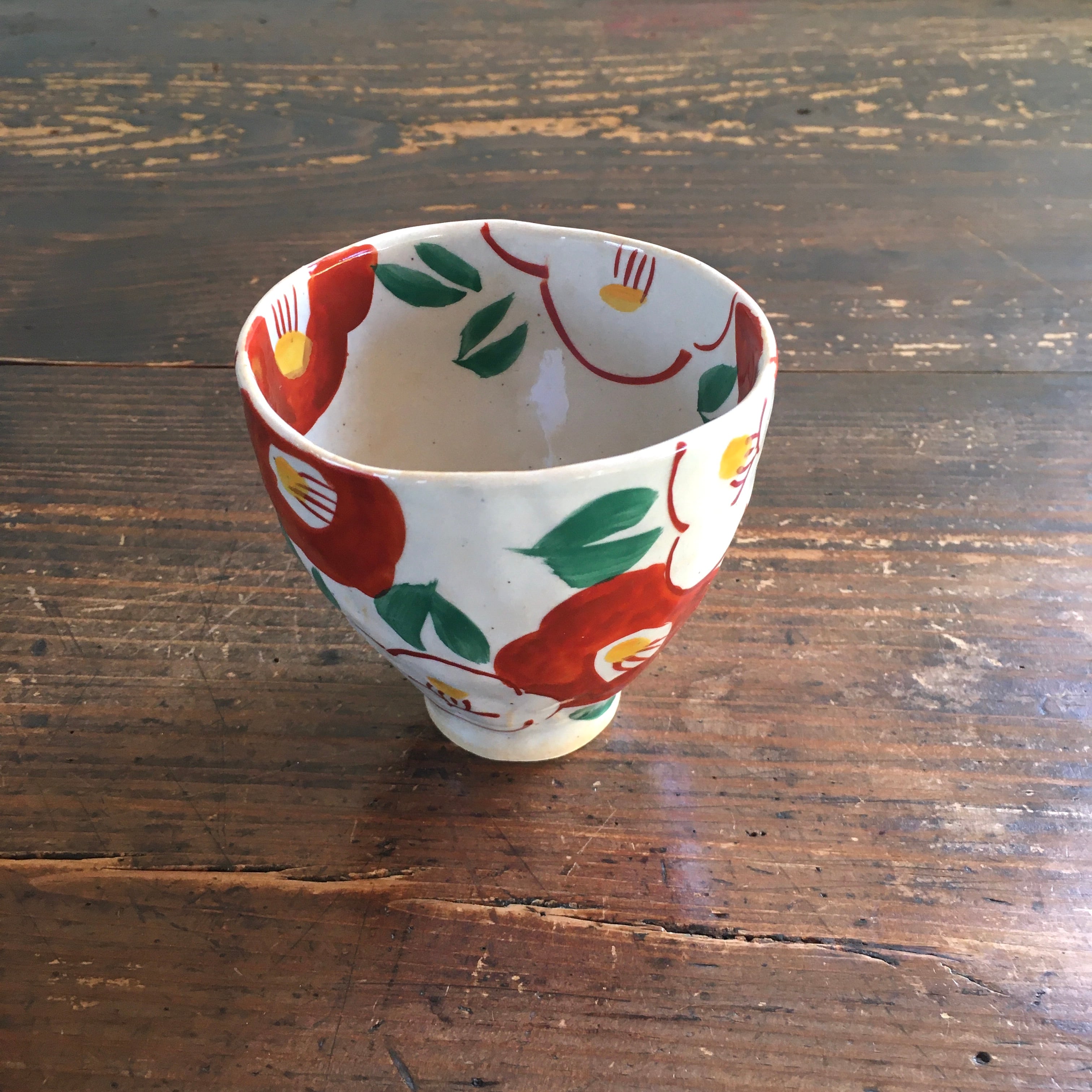 歩音オリジナル 椿湯呑茶碗 有田焼 | 歩音 -あるね-