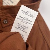 snow peak スノーピーク BD ボタンダウン 長袖シャツ M/ブラウン メンズ