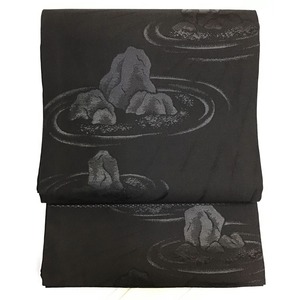 開き名古屋帯・喪服用・No.200701-1684・梱包サイズ60