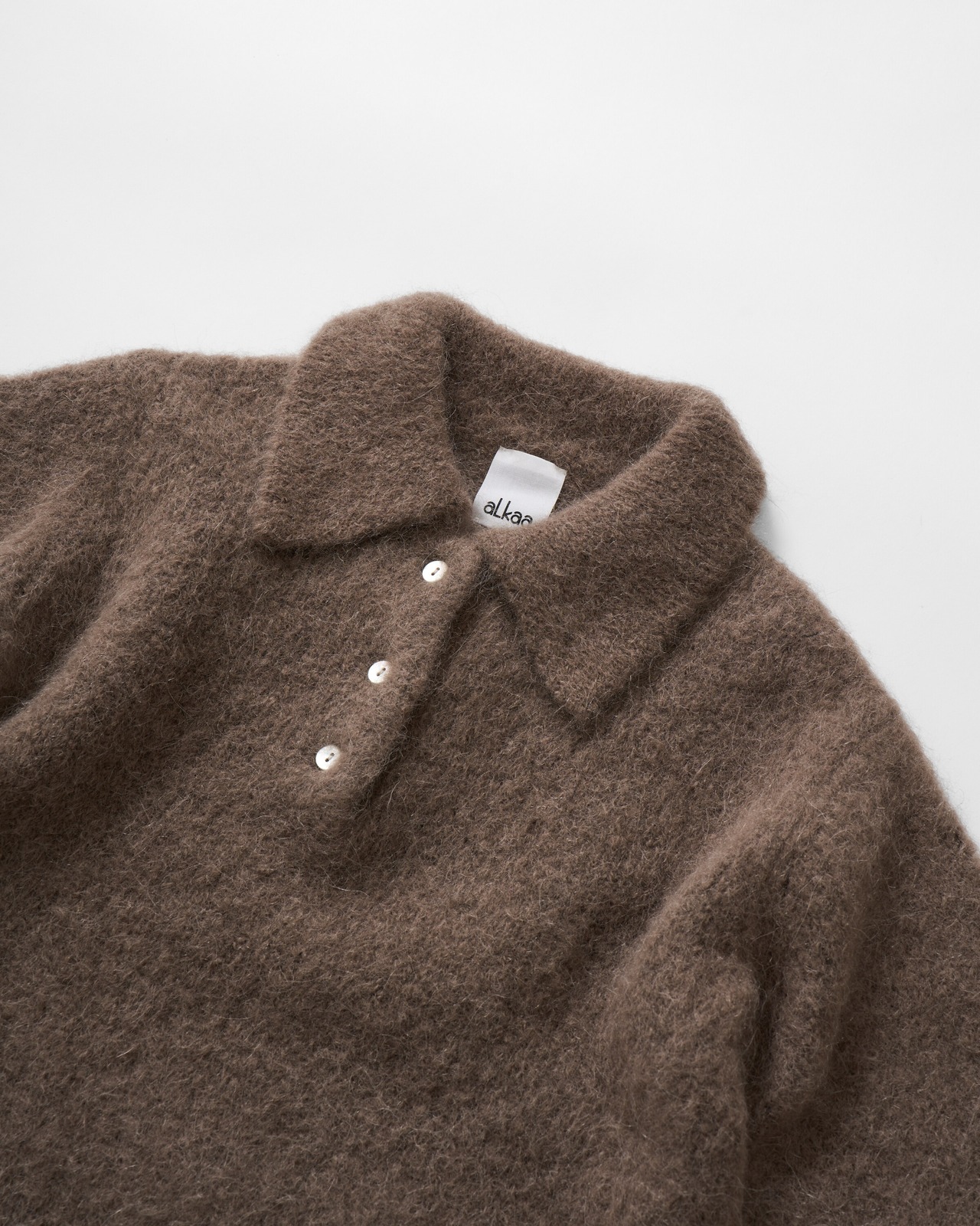 Fluffy Alpaca Polo Knit