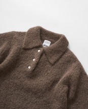 Fluffy Alpaca Polo Knit
