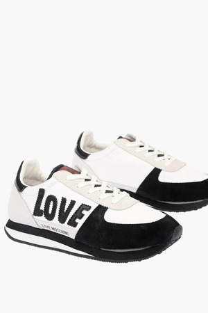 MOSCHINO モスキーノ スニーカー カーフレザー・スエード・ファブリック