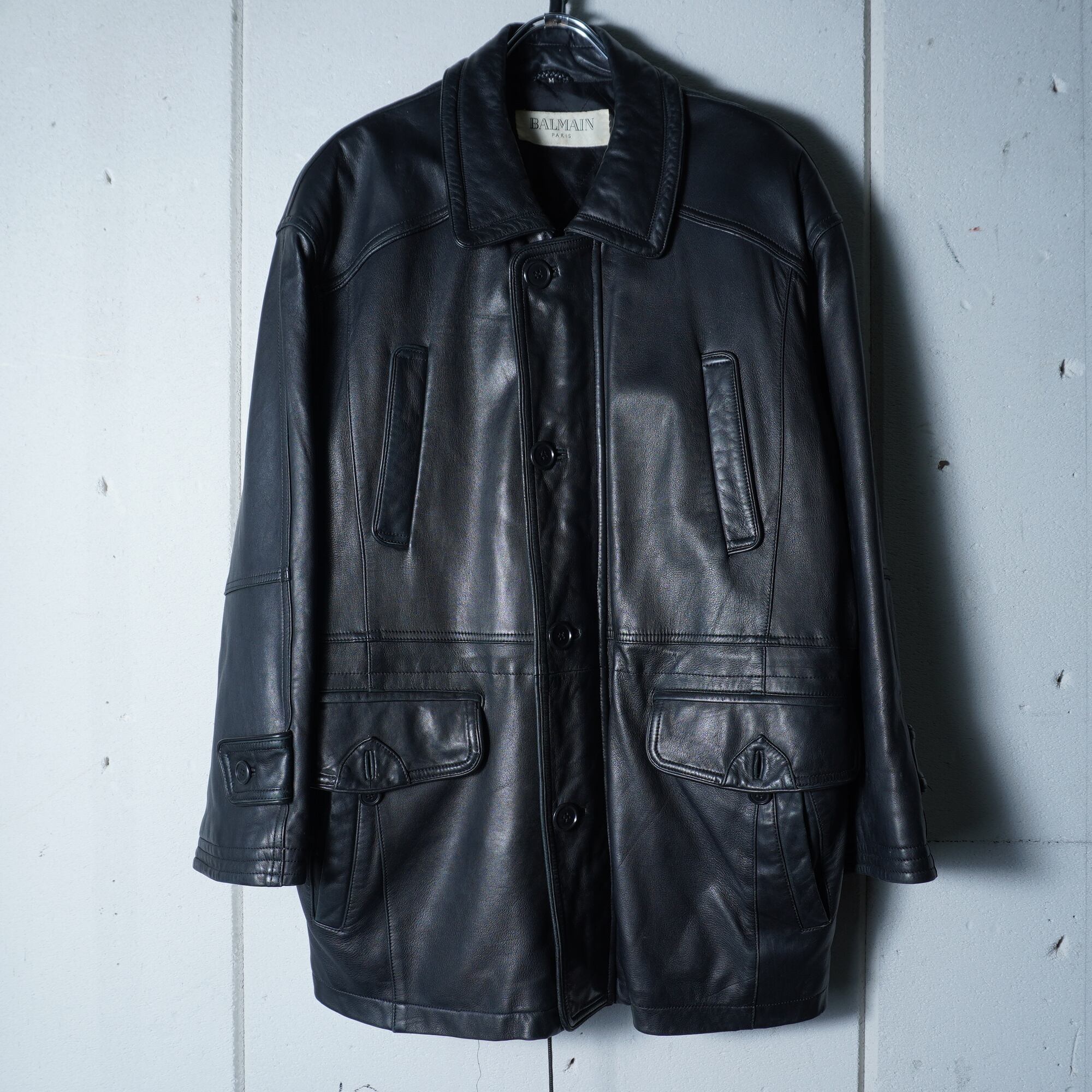 BALMAIN バルマン ラムレザーコート 【公式通販】