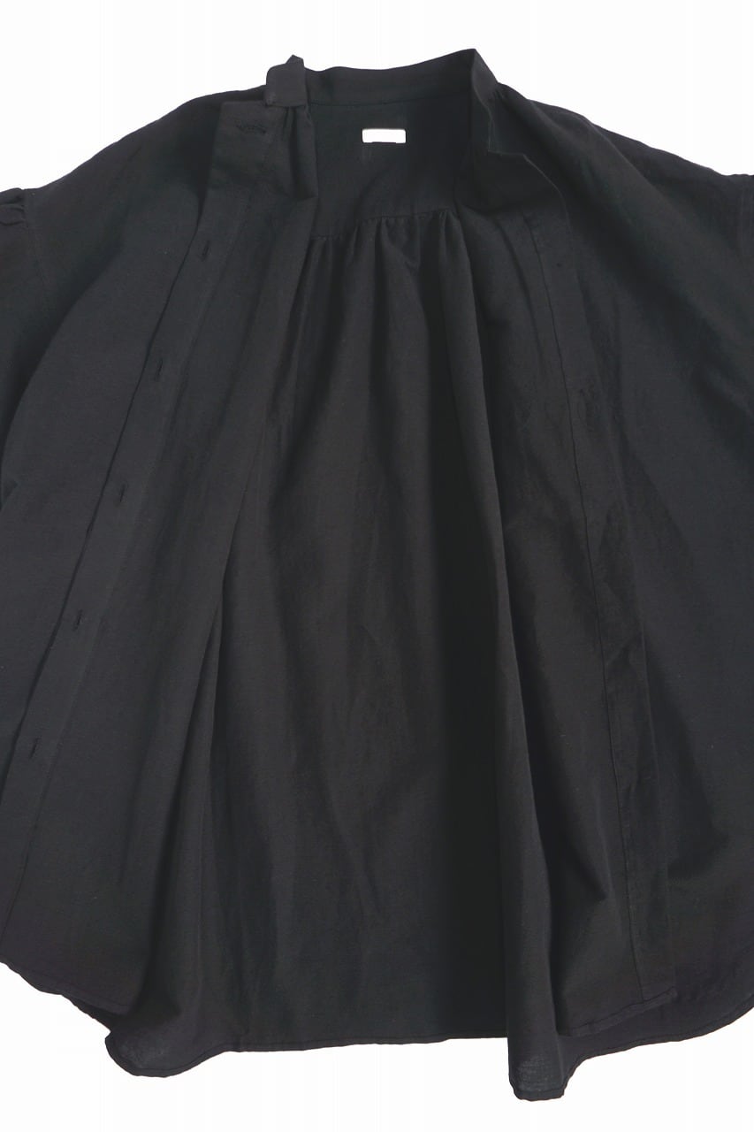 Cotton Linen Fly-Front Blouse