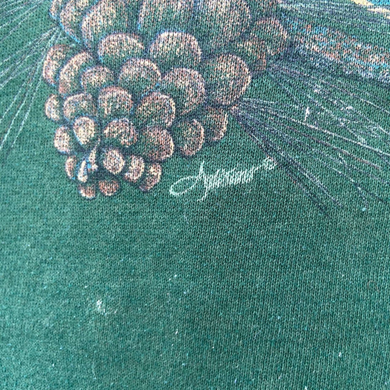 90年代 USA製 LEE リー アニマル イーグル刺繍 ハイネック スウェット 