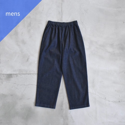 MANUAL ALPHABET | 9.5oz STRECH DENIM WIDE EASY PANTS　デニム イージーパンツ