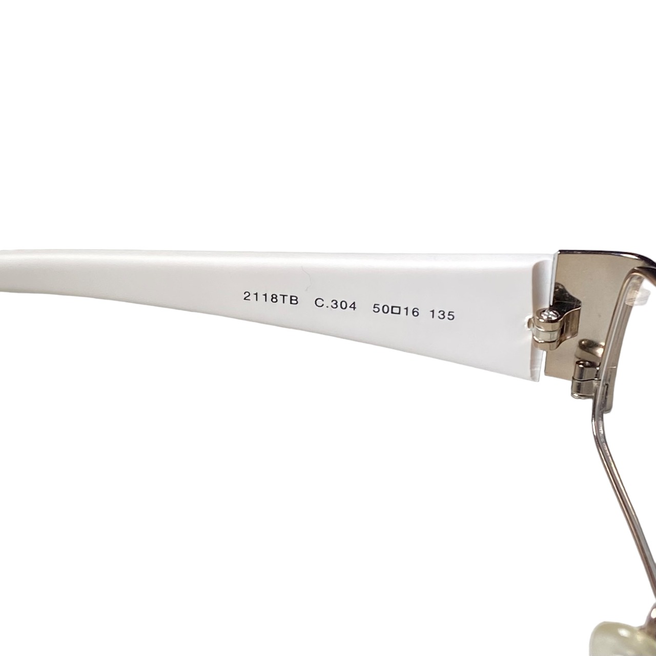 CHANEL white temple glasses