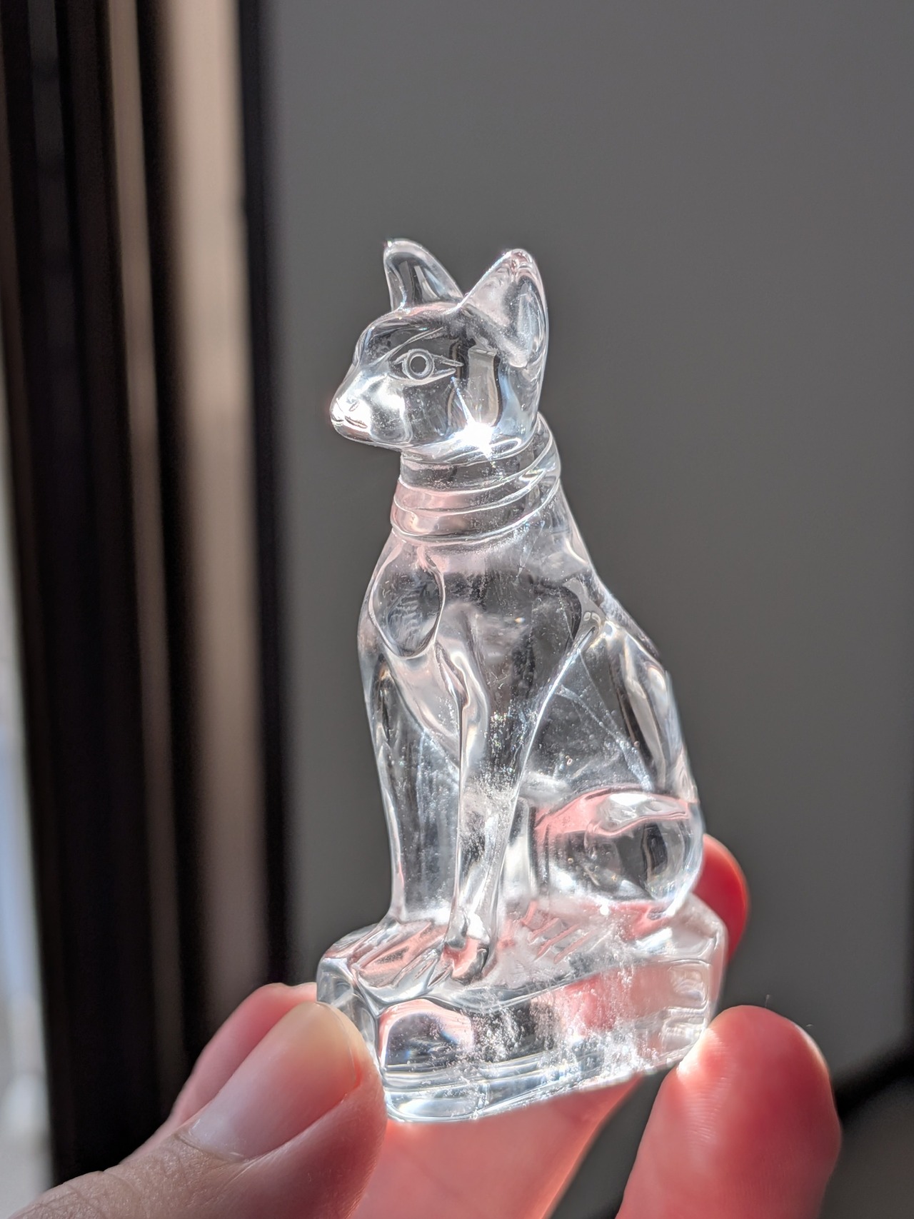 ✦予約限定商品✦ クリアクォーツ ⭓ スフィンクス猫【古代エジプト・猫神バステト】 ⭔ ブラジル産　☆PIKALife オリジナル・オーダー製作　