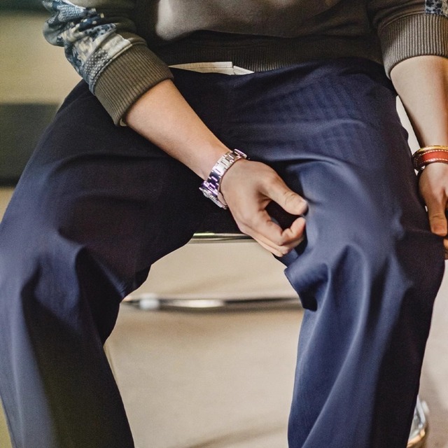 Elastic-Waist Pants Casual【G0871】