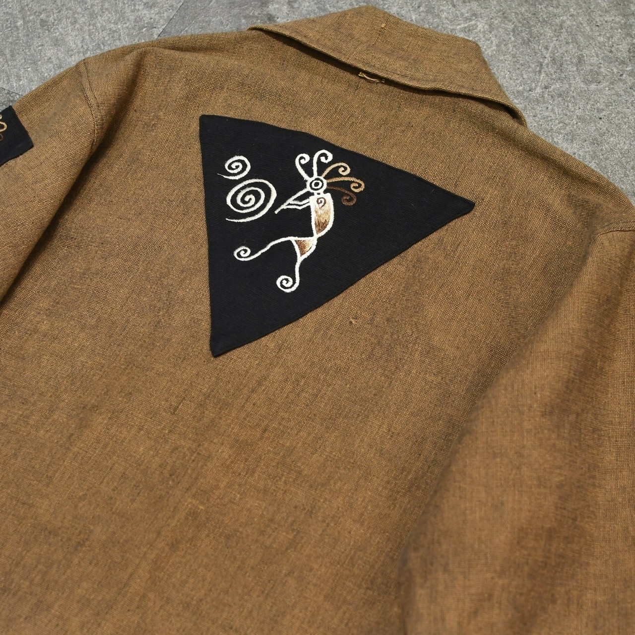 kokopelli embroidery design jacket