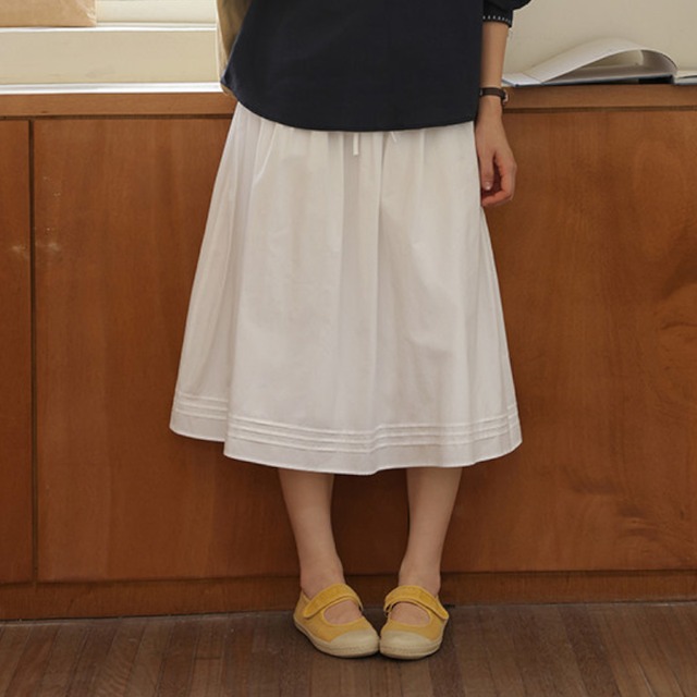 裾ピンタックAラインスカート　M2193
