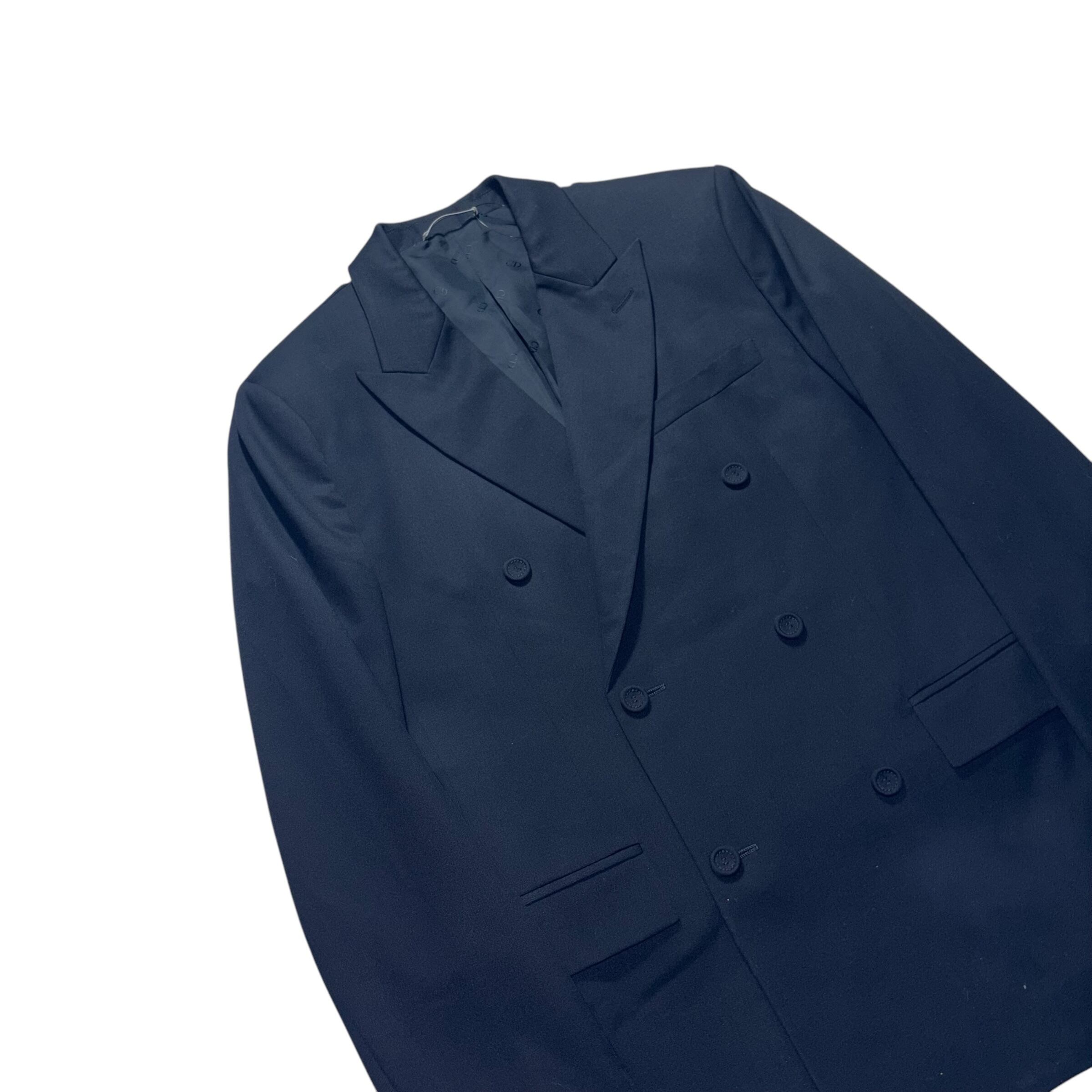 DIOR MEN by Kim Jones deformation black double breasted tailored