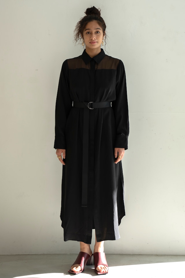 SHEER SHIRT DRESS 【CA2S-O300】