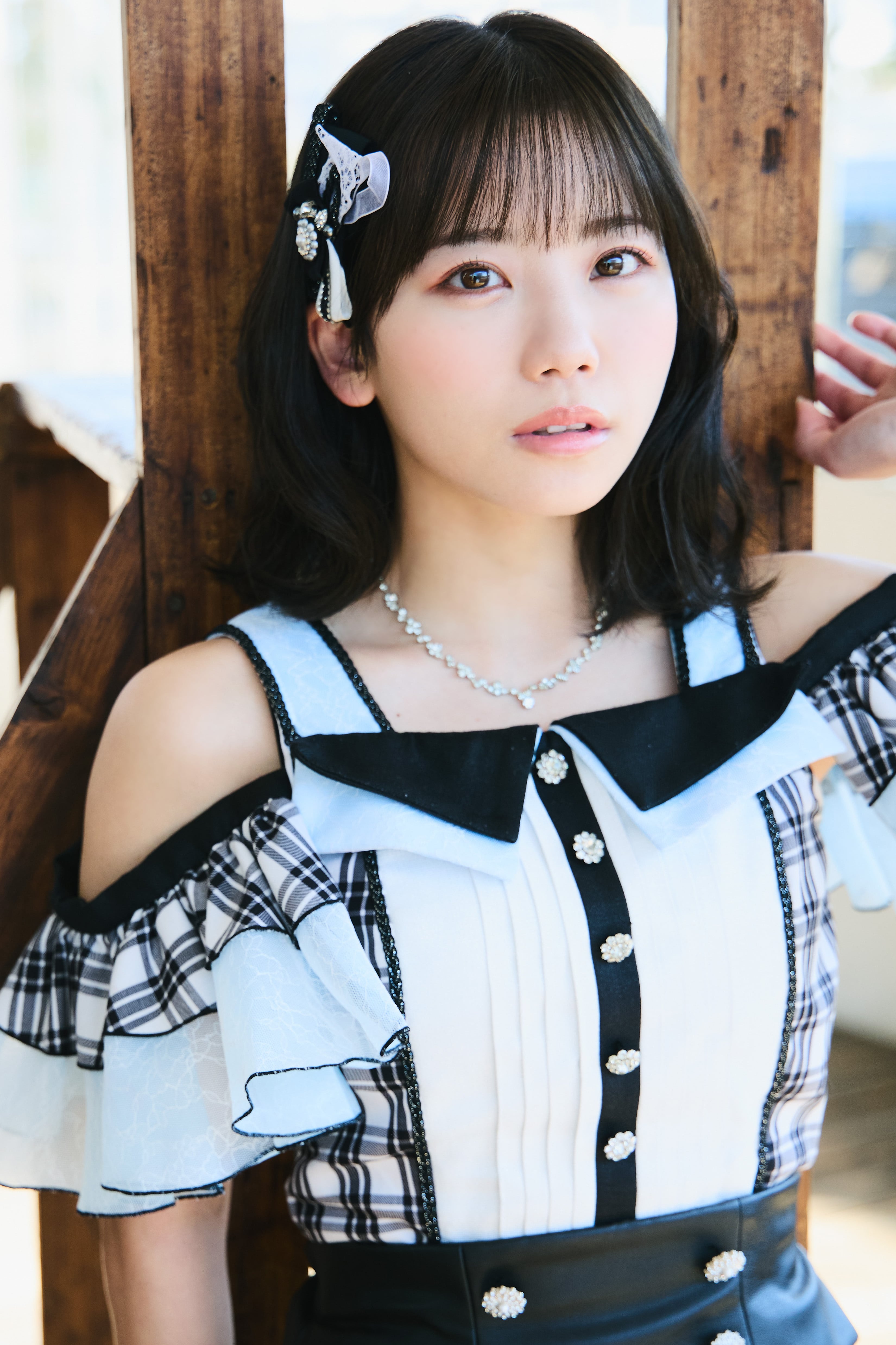 s フォトグレイカード グレインレザー製Envelopeカードホルダー 黒 - Chloé