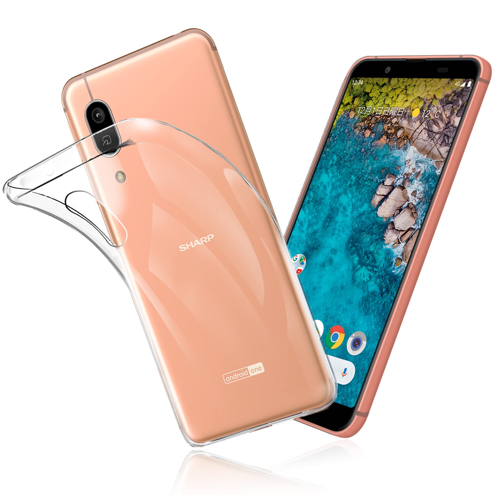 【努力特価】FOR AQUOS Sense3 Basic SHV48 ケース FOR Android One S7 カバー クリア TPU 透明保護 ソフト シリコンケース 薄型 落下防止 衝撃吸収 耐衝撃 柔らかい手触り クリア FOR AQUOS Sense3 Basic SHV48 / Android One S7 全面保護カバー PCduoduo