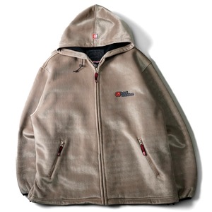 “Ecko Function” 1990's bonded suede-touch hooded Jacket “BEIGE”
