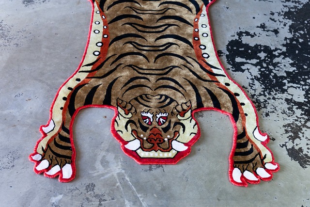 Tibetan Tiger Rug 《Lサイズ•シルクNIGOモデル013》チベタンタイガーラグ