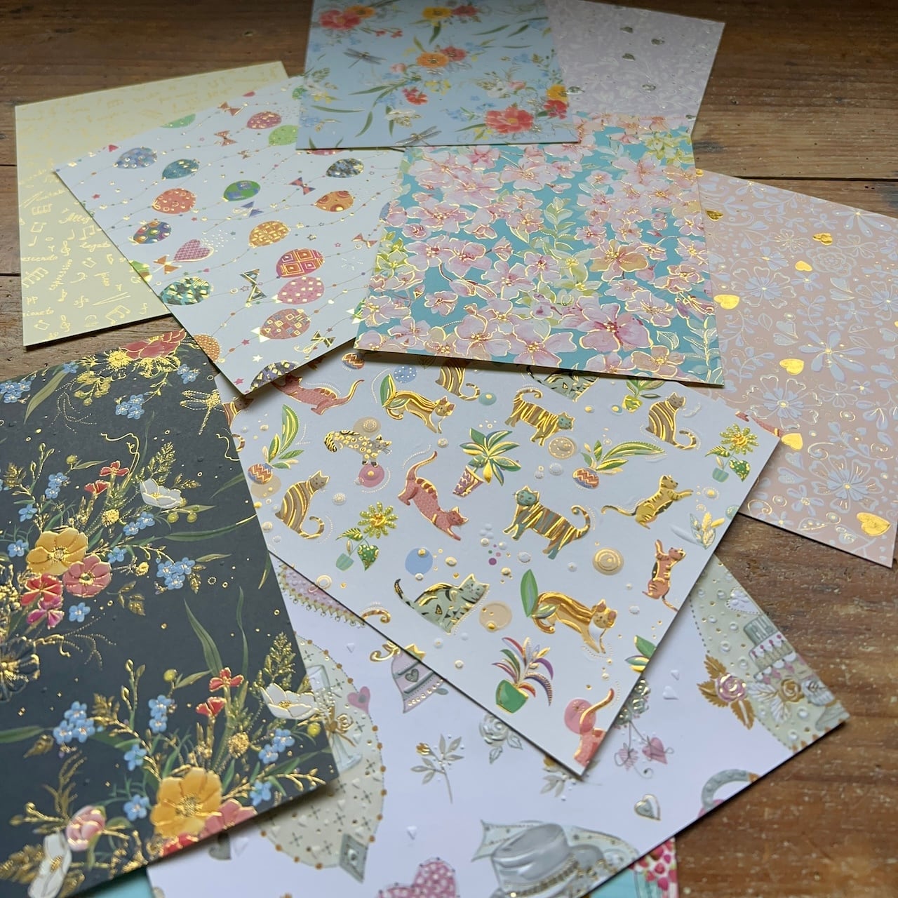 デザインペーパー ランダム700枚 全てではありません デザインペーパーシール】ランダム4種セット | Atelier d' Papier