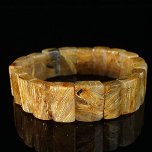 タイチンルチルクォーツ バングル ルチルクォーツ 一点物  111-42340