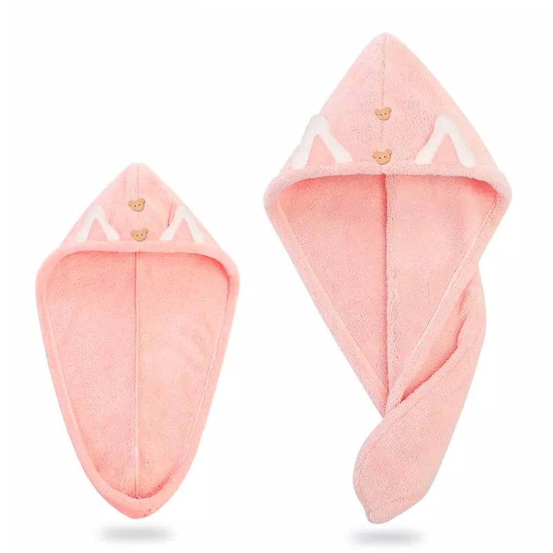 【子供サイズ】マイクロファイバー猫耳ターバン