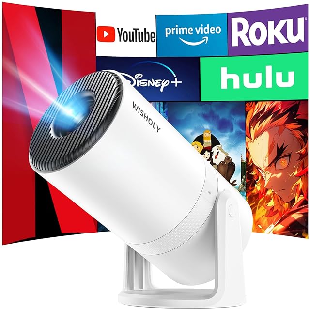 Heshare プロジェクター 小型 【Android TV搭載・18000LM高輝度・270