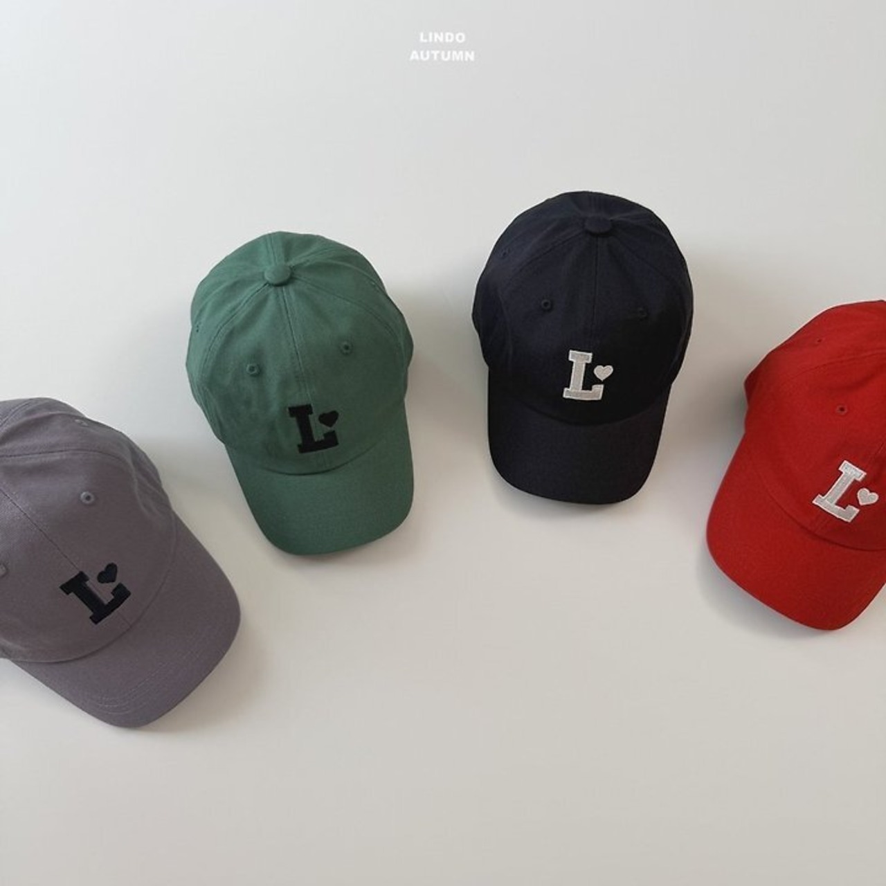 韓国子供服 / LINDO / Lロゴ ボールキャップ *free(頭囲 52cm)*