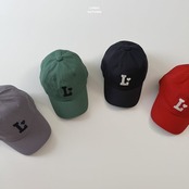 韓国子供服 / LINDO / Lロゴ ボールキャップ *free(頭囲 52cm)*