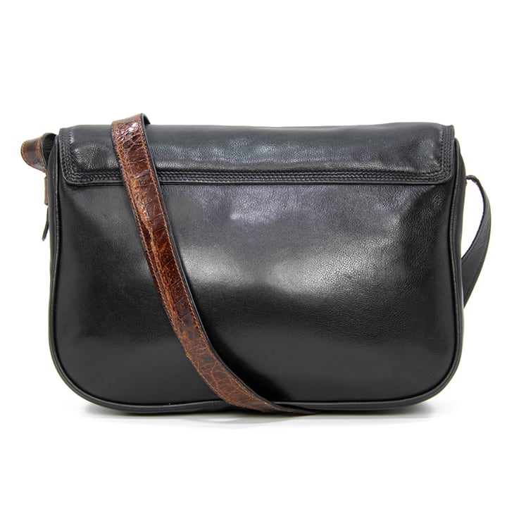 ロエベ ショルダーバッグ美品  - レザー LOEWE ロエベ ヘリテージ レザー ショルダーバッグ ブラウン vintage