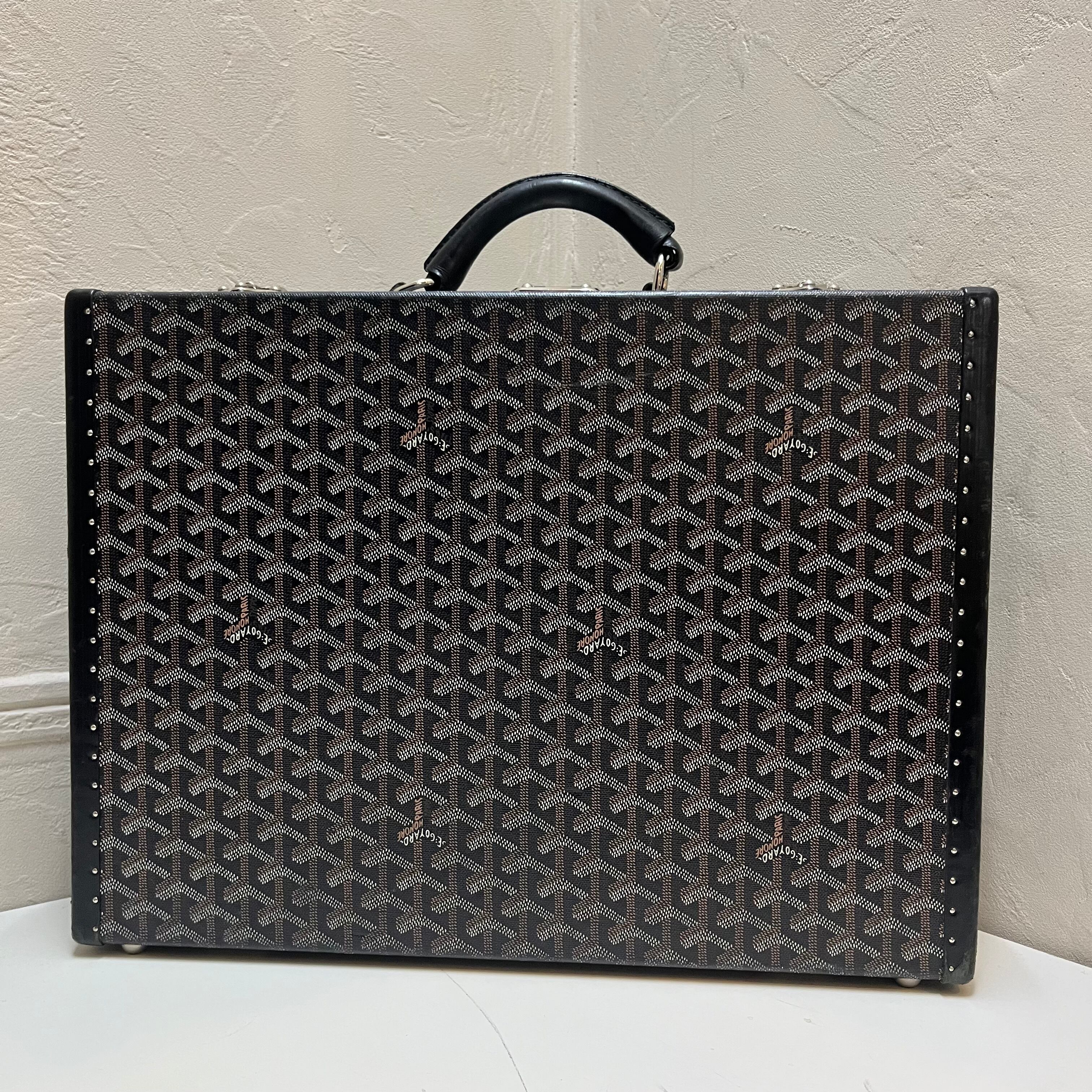 GOYARD ゴヤール ヘリンボーン柄トランクケース ゴヤールディン 