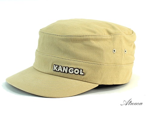 KANGOL・カンゴール/ Cotton Twill Army Cap （ベージュ）［ワークキャップ］